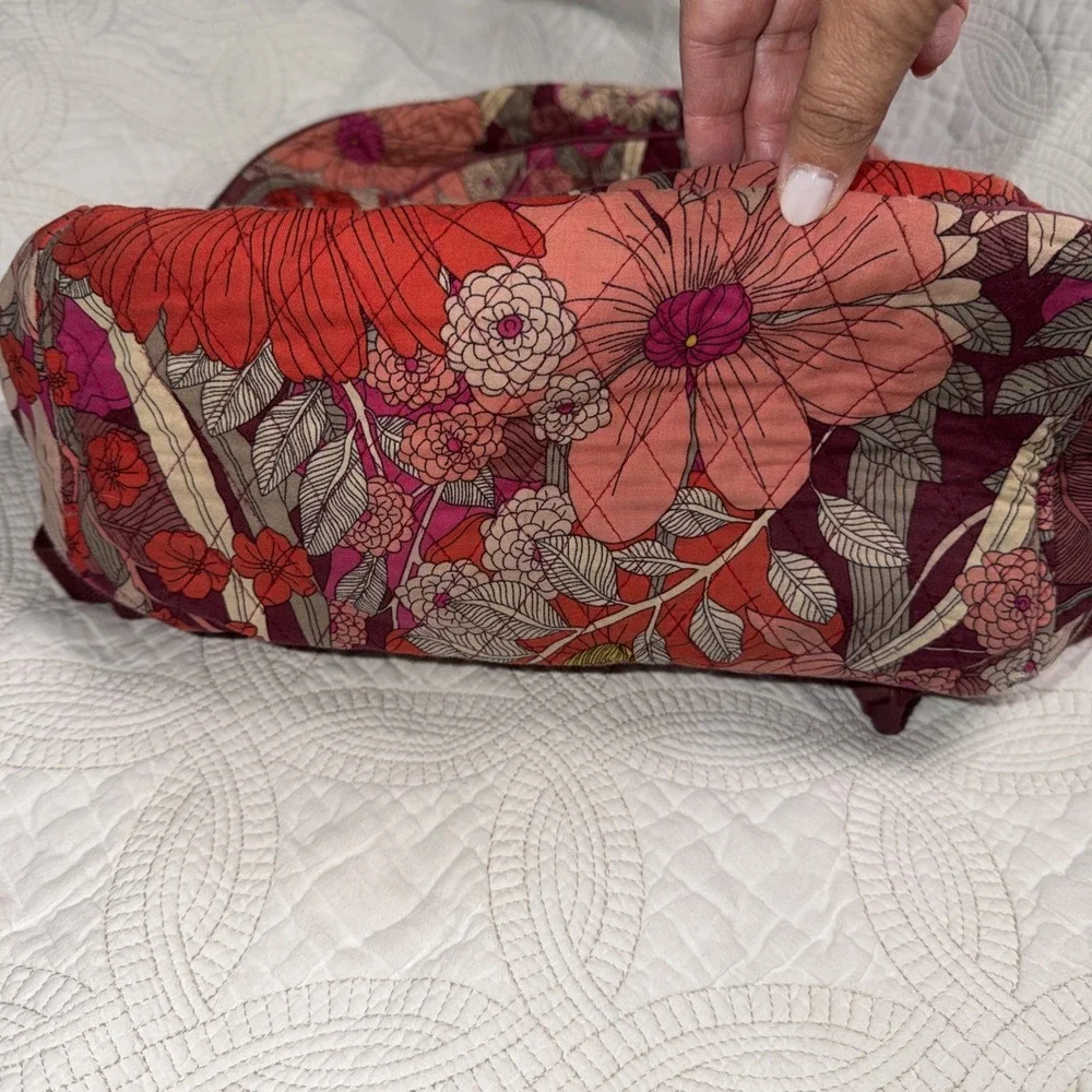 Vera Bradley Bohemian Blooms Keep Charged Tech Backpack Quilted Floral Bag